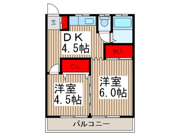 第二清美荘の物件間取画像